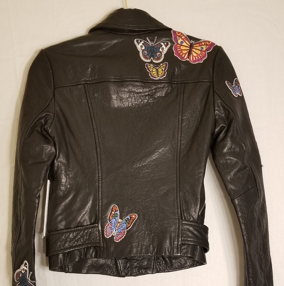 🌿NWT Aqua Leather Motorcycle Jacket - Picture 5 of 8